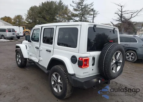 2020 Jeep Wrangler Unlimited Sahara 4X4 z USA, uszkodzony, nr VIN 1C4HJXEG1LW243381
